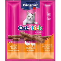 Produktbild von Vitakraft Cat Stick Mini Katzen Leckerli Pute und Lamm