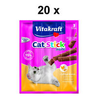 Produktbild von Vitakraft Cat-Stick mini Katzensnack Geflügel 60 x 6g