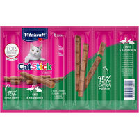 Produktbild von Vitakraft Cat Stick mini Leckerli für Katzen Ente und Kaninchen 36 g - 6 x 6 g