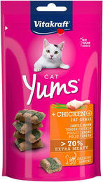 Vitakraft Cat Yums Katzen Leckerli Huhn und Katzengras 40 g - 3 x 40 g – Bild 1 von 10