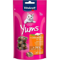 Produktbild von Vitakraft Cat Yums Katzen Leckerli Huhn und Katzengras 9x40g zur Unterstützung der Verdauung