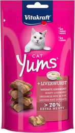 Vitakraft Cat Yums Katzensnack Leckerli mit Leberwurst ohne Zuckerzusatz 9x40g - 40 g – Bild 1 von 11