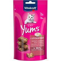 Produktbild von Vitakraft Cat Yums Katzensnack Leckerli mit Leberwurst ohne Zuckerzusatz 9x40g - 40 g
