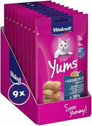 Vitakraft Cat Yums Katzensnack mit Lachs für Haut und Fell 9 x 40g – Bild 1 von 10