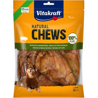 Produktbild von Vitakraft Chews pure Schweineohren Monoprotein Naturkauartikel für Hunde aller Größen 10 Stück