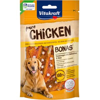 Produktbild von Vitakraft Chicken Bonas Hundesnack Kaustangen Huhn und Rind getreidefrei 80 g - 80 g