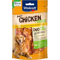 Produktbild von Vitakraft Chicken+ Veggie Hundetraining-Sticks mit Huhn und Süßkartoffel getreidefrei 80g - 80 g