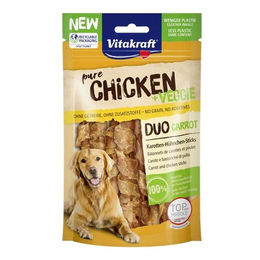 Vitakraft Chicken & Veggie Kausnack Karotte-Hühnchen-Sticks getreidefrei 80 g - 80 g – Bild 1 von 3