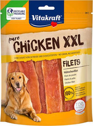 Produktbild von Vitakraft CHICKEN XXL Hühnchenfilet Trockenfleisch für Hunde getreidefrei und ohne Zucker 3x250g