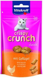 Produktbild von Vitakraft Crispy Crunch Dentalsnack Geflügel für Katzen zur Zahnpflege 8x60 g - 8 x 60 g