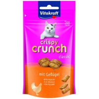 Produktbild von Vitakraft Crispy Crunch Dentalsnack Geflügel für Katzen zur Zahnpflege 8x60 g - 8 x 60 g