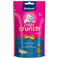 Produktbild von Vitakraft Crispy Crunch Lachs Leckerli für Katzen 8x60 g - 8 x 60 g