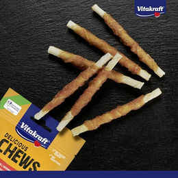 Vitakraft Delicious Chews Kausnack für kleine Hunde Huhn und Rind ohne Zucker und Zusatzstoffe 70 g – Bild 1 von 6