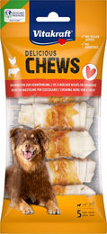 Produktbild von Vitakraft Delicious Chews Kausnack für kleine Hunde mit Huhn und Rind ohne Farb-, Aroma- und Konservierungsstoffe 70 g