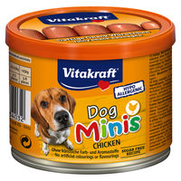 Produktbild von Vitakraft Dog Minis Belohnungssnack Huhn für Hunde aller Größen 120 g hypoallergen ohne Zucker und Farbstoffe - 120 g