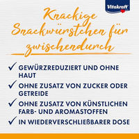 Produktbild von Vitakraft Dog Minis Hundeleckerli Mini Würstchen Geflügel und Schwein getreidefrei ohne Zucker 120g - 120 g