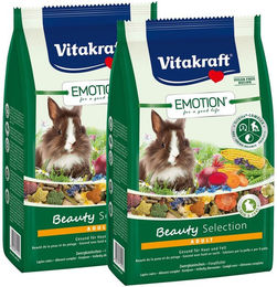 Produktbild von Vitakraft Emotion Beauty Selection Adult Hauptfutter für Zwergkaninchen 2x1,5kg