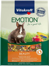 Vitakraft Emotion Beauty Selection Adult Hauptfutter für Zwergkaninchen ohne tierisches Protein 1,5kg - 1,5 kg – Bild 1 von 4