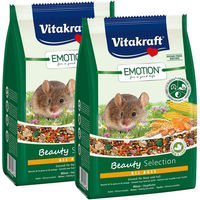 Produktbild von Vitakraft Emotion Beauty Selection Hauptfutter für Mäuse mit Garnele 2x300g