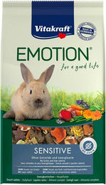 Vitakraft Emotion Sensitive Selection Getreidefreies Zwergkaninchen Futter für alle Altersgruppen 600g - 600 g – Bild 1 von 7