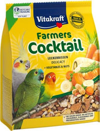 Vitakraft Farmers Cocktail Snack für Wellensittiche und Papageien ohne tierisches Protein 250 g – Bild 1 von 2