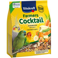 Produktbild von Vitakraft Farmers Cocktail Snack für Wellensittiche und Papageien ohne tierisches Protein 250 g