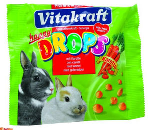 Vitakraft happy Drops Karotte für Kaninchen 40g - 12 x 40 g – Bild 1 von 2