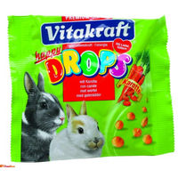 Produktbild von Vitakraft happy Drops Karotte für Kaninchen 40g - 12 x 40 g