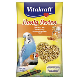 Vitakraft Honig Perlen Ergänzungsfutter für Wellensittiche und Exoten 20 g - 20 g – Bild 1 von 3