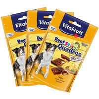 Produktbild von Vitakraft Hundesnack Beef-Stick Quadros Käse mit Rind ohne Farb- und Aromastoffe