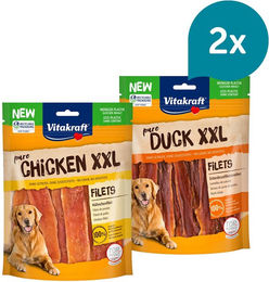 Produktbild von Vitakraft Hundesnack Trockenfleisch Huhn und Ente 1000g - 4 x 250 g
