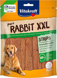 Vitakraft Hundesnack Trockenfleisch Kaninchenstreifen getreidefrei und monoprotein 250 g - 2 x 250 g – Bild 1 von 5