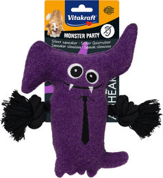 Vitakraft Hundespielzeug Monster Party aus Filz für kleine bis mittelgroße Rassen Lila – Bild 1 von 1