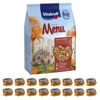 Produktbild von Vitakraft Igelfutter Spezialfutter Set mit 2,5 kg Trockenfutter und 16 x 100 g Nassfutter