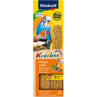 Produktbild von Vitakraft Intelligenzspielzeug Knabberstange Kräcker aus Holz für Wellensittiche Bunt - 2 Stk.