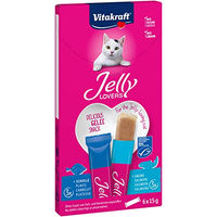 Produktbild von Vitakraft Jelly Lovers Katzen Leckerli Lachs und Scholle 6 x 15 g - 6 x 15 g