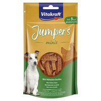 Produktbild von Vitakraft Jumpers Minis Chicken Stripes Hund Belohnungssnack Huhn getreidefrei 80 g - 80 g