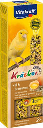 Vitakraft Kanarienvogel Kräcker mit Ei und Grassamen 3 Stück – Bild 1 von 2