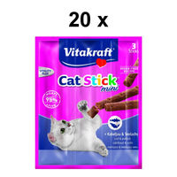 Produktbild von Vitakraft Katzensnack Cat-Stick mini Kabeljau und Seelachs 60 x 6g