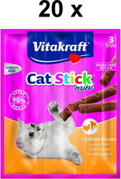 Vitakraft Katzensnack Cat-Stick mini Truthahn & Lamm 60 x 6g – Bild 1 von 4