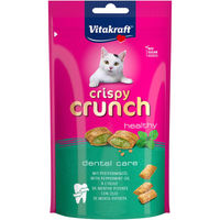 Produktbild von Vitakraft Katzensnack Crispy Crunch Dental mit Pfefferminzöl zur Zahnpflege 4x60g