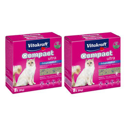Produktbild von Vitakraft Katzenstreu Compact Ultra Plus Babypuder Klumpstreu 16 kg - 16 kg