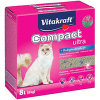 Produktbild von Vitakraft Katzenstreu Compact Ultra Plus Klumpstreu Babypuder 8 kg - 8 kg