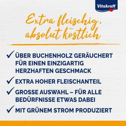 Produktbild von Vitakraft Kausnack Beef-Stick Rind ohne Farb- und Aromastoffe sowie ohne Konservierungsstoffe 50x12g - 50 x 12 g