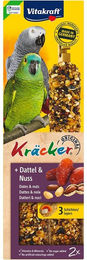 Produktbild von Vitakraft Kräcker Dattel & Nuss Snack für Papageien 2 Stück