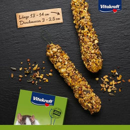 Vitakraft Kräcker Dinkel und Apfel Nagersnack für Ratten 2 Stück – Bild 1 von 6