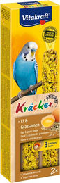 Vitakraft Kräcker Ei & Grassamen Snack für Großsittiche, 3 Stück – Bild 1 von 2