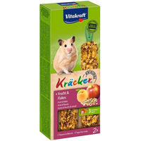 Produktbild von Vitakraft Kräcker Frucht & Flakes für Hamster 10er Pack - 2 x 2 Stk.