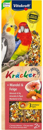 Vitakraft Kräcker Mandel & Feige Snack für Großsittiche ohne tierisches Protein - 180 g – Bild 1 von 3