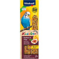 Produktbild von Vitakraft Kräcker mit Aprikose und Feige Snack für Wellensittiche 5x2 Stück